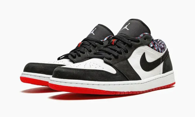 Кроссовки Air Jordan 1 Low «Quai 54 2021» черный