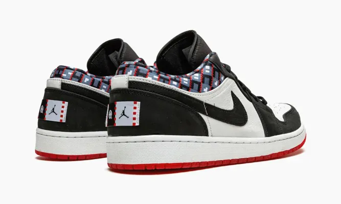 Кроссовки Air Jordan 1 Low «Quai 54 2021» черный