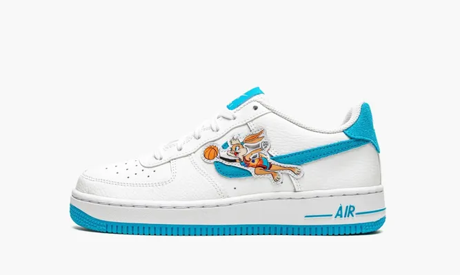 Кроссовки Nike Air Force 1 Low GS «Hare Space Jam» белый