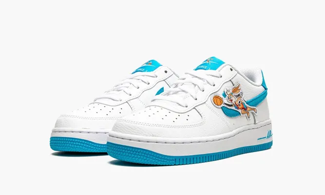 Кроссовки Nike Air Force 1 Low GS «Hare Space Jam» белый