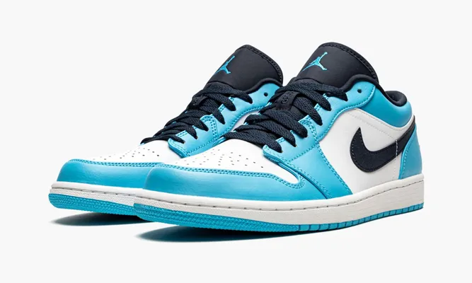 Кроссовки Air Jordan 1 Low «Unc» lightBlue