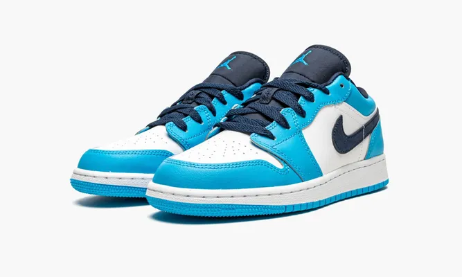 Кроссовки Air Jordan 1 Low GS «Unc» lightBlue