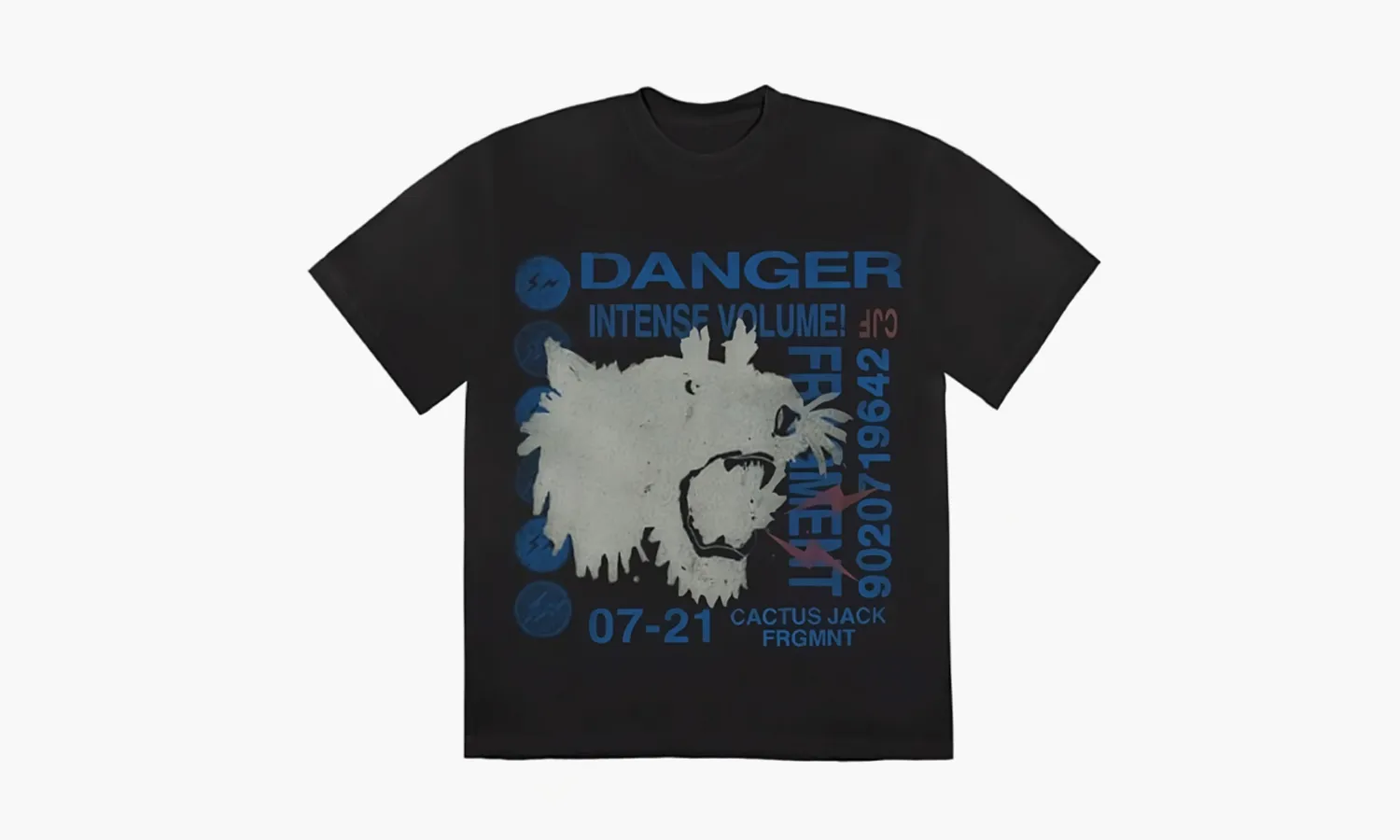 Travis Scott Cactus Jack X Fragment Danger Tee «Washed Black»