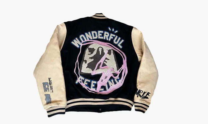 Одежда Travis Scott X Fragment Cactus Jack Jacket «Manifest Letterman» синий