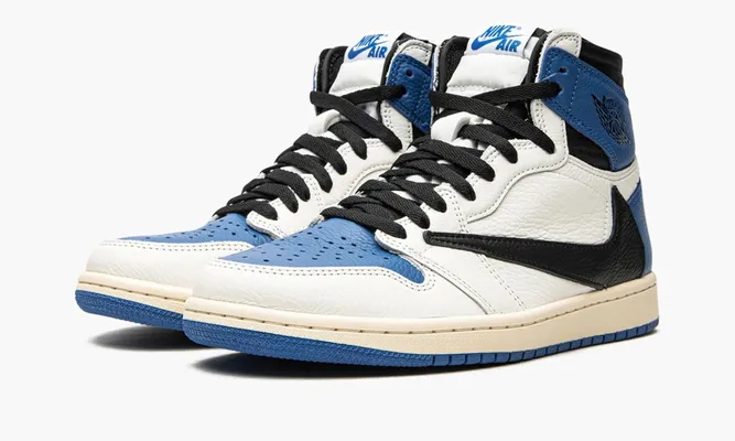 Кроссовки Air Jordan 1 High OG SP «Fragment X Travis Scott» синий