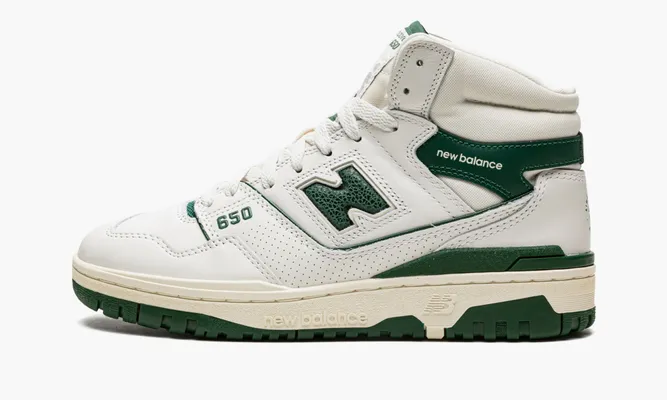 Кроссовки New Balance 650r «Aime Leon Dore White Green» белый