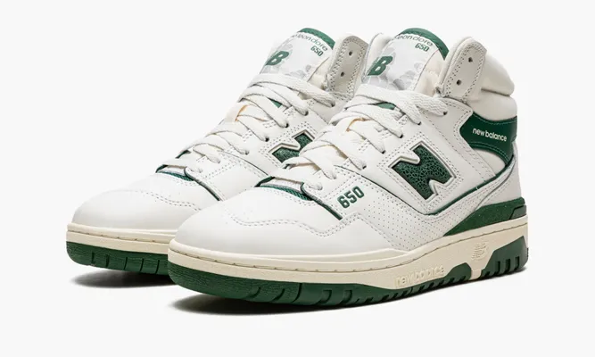 Кроссовки New Balance 650r «Aime Leon Dore White Green» белый