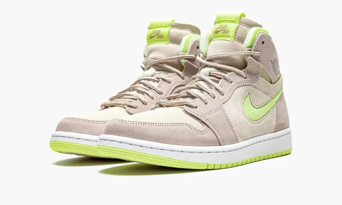 Кроссовки Jordan 1 High Zoom Air CMFT WMNS «Lemon Twist» кремовый