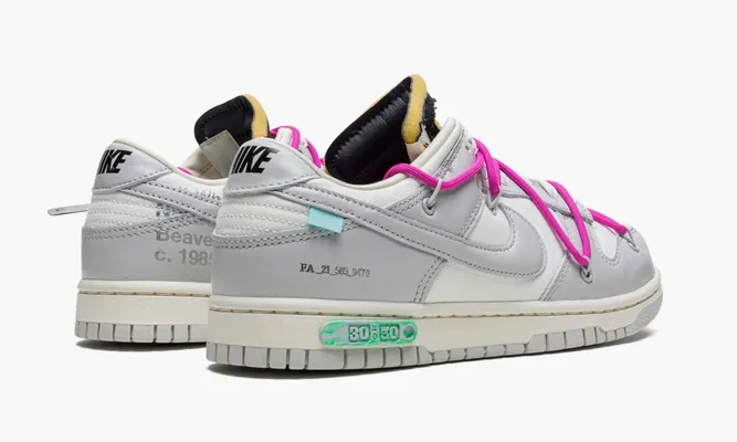 Кроссовки Nike Dunk Low «Off-white Lot 30» серый
