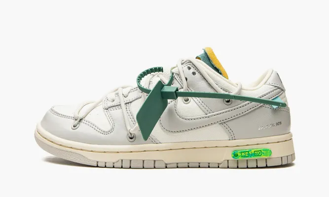 Кроссовки Nike Dunk Low «Off-white Lot 42» серый