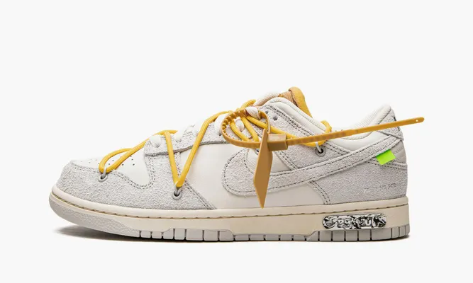 Кроссовки Dunk Low «Off-white Lot 39» серый
