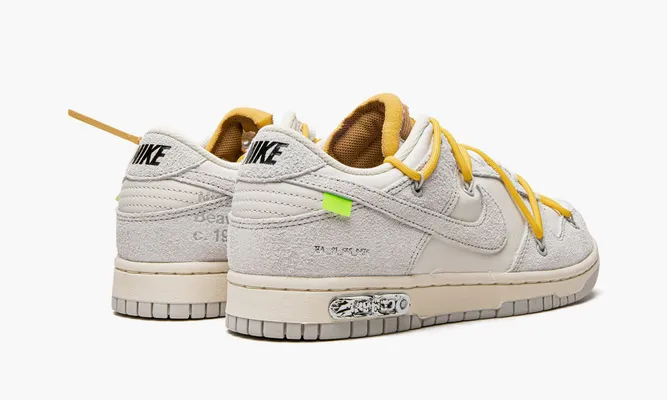 Кроссовки Dunk Low «Off-white Lot 39» серый