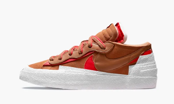 Кроссовки Nike Sacai Blazer Low «British Tan» коричневый