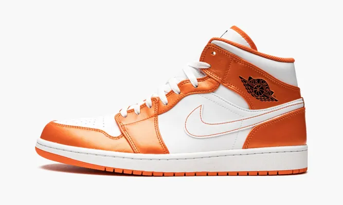 Кроссовки Air Jordan 1 Mid SE «Electro Orange» оранжевый