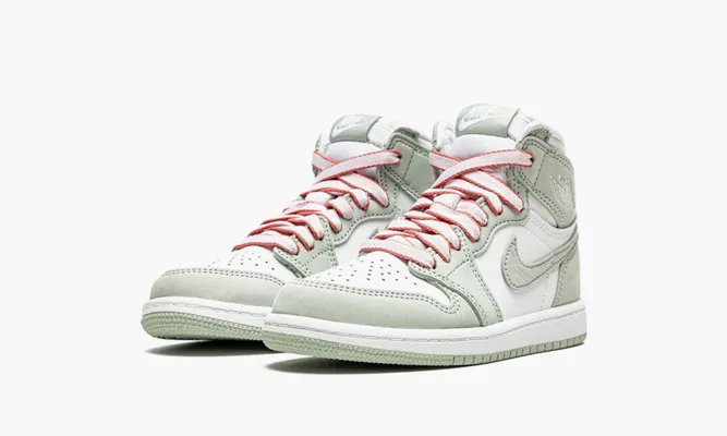 Для самых маленьких Air Jordan 1 Retro High OG PS «Seafoam» Kids белый,зеленый