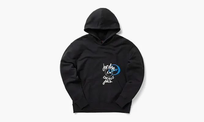 Одежда Travis Scott X Jordan X Fragment Hoodie «Black» черный