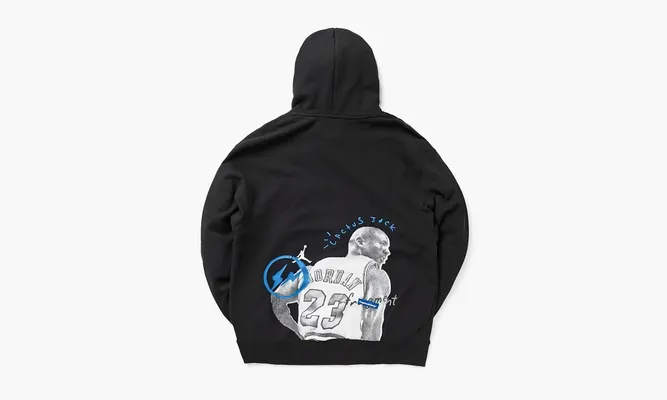 Одежда Travis Scott X Jordan X Fragment Hoodie «Black» черный