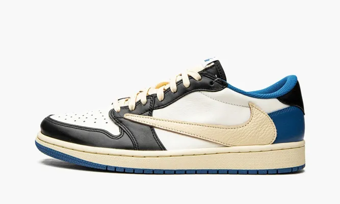 Кроссовки Air Jordan 1 Low «Fragment X Travis Scott» синий