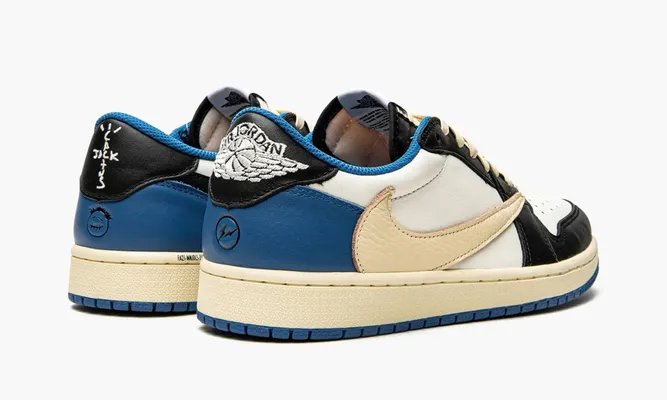 Кроссовки Air Jordan 1 Low «Fragment X Travis Scott» синий