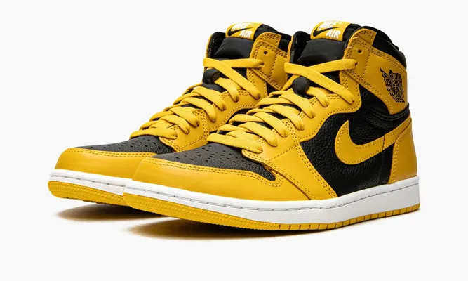 Кроссовки Air Jordan 1 Retro High «Pollen» желтый