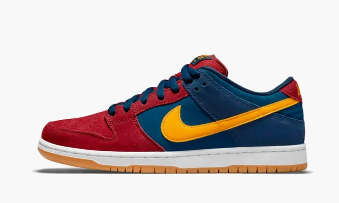 Кроссовки Nike SB Dunk Low «Barcelona» синий,красный
