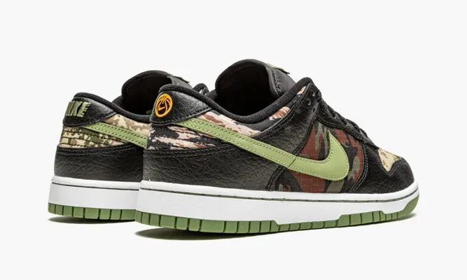 Кроссовки Nike Dunk Low «Crazy Camo» зеленый