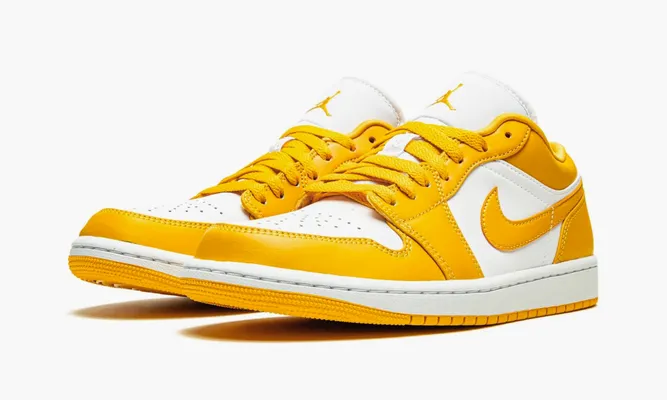 Кроссовки Air Jordan 1 Low «Pollen» желтый