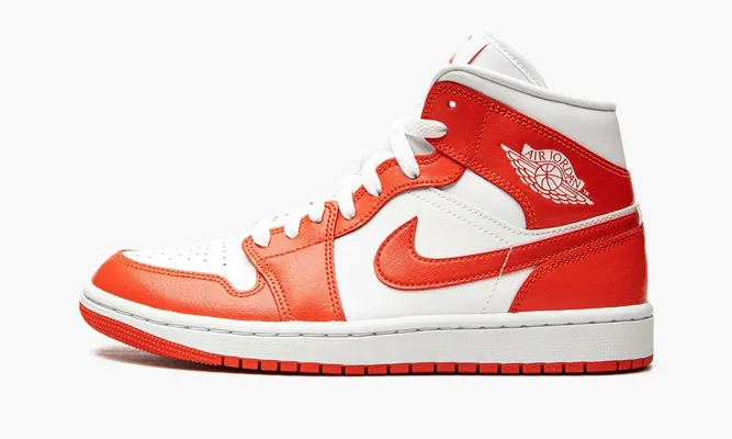 Кроссовки Air Jordan 1 Mid WMNS «Syracuse» оранжевый