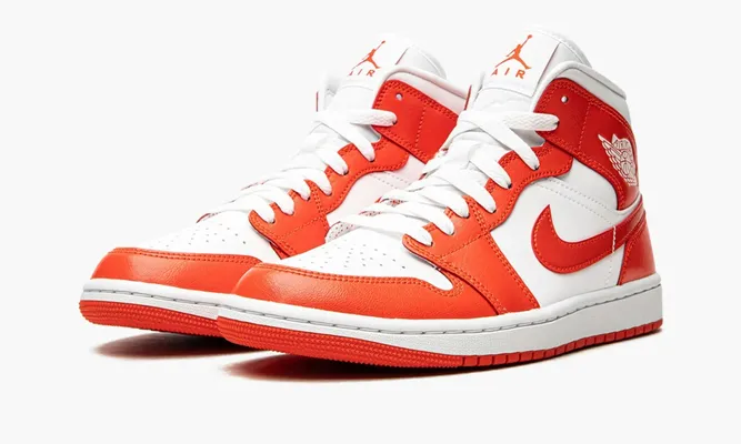 Кроссовки Air Jordan 1 Mid WMNS «Syracuse» оранжевый