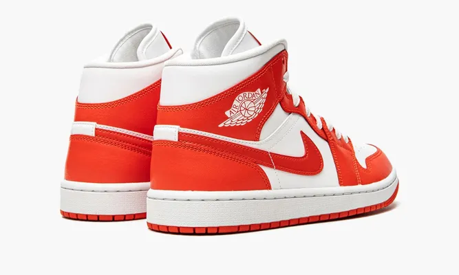 Кроссовки Air Jordan 1 Mid WMNS «Syracuse» оранжевый