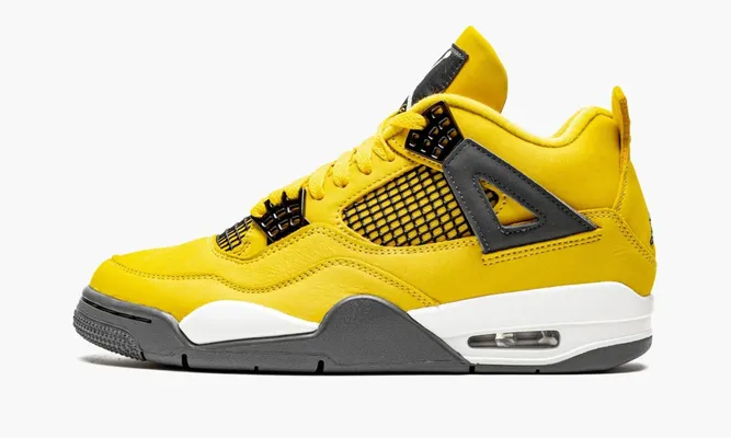 Кроссовки Air Jordan 4 Retro «Lightning 2021» желтый