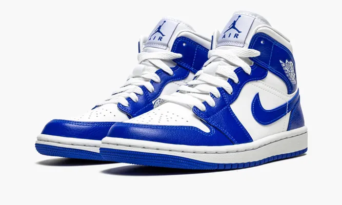 Кроссовки Air Jordan 1 Mid WMNS «Kentucky Blue» синий