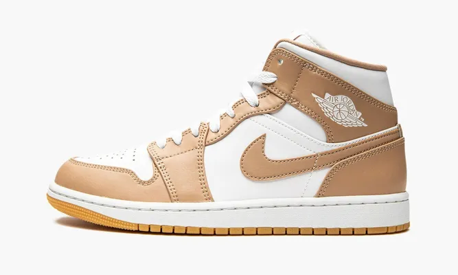 Кроссовки Air Jordan 1 Mid «Tan Gum» бежевый
