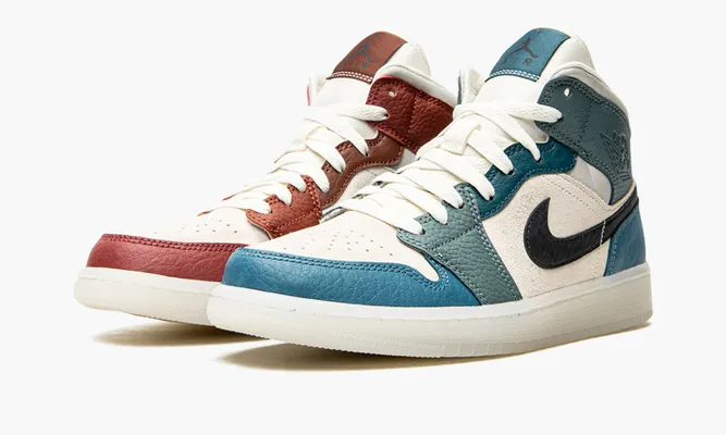 Кроссовки Air Jordan 1 Mid «Anti-gravity Machines» разноцветный