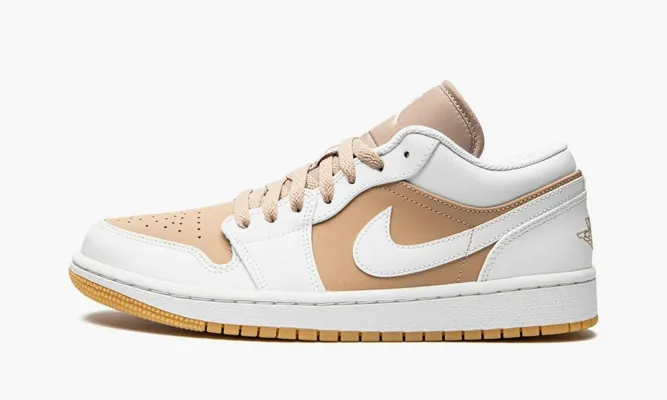 Кроссовки Air Jordan 1 Low «Hemp White» бежевый
