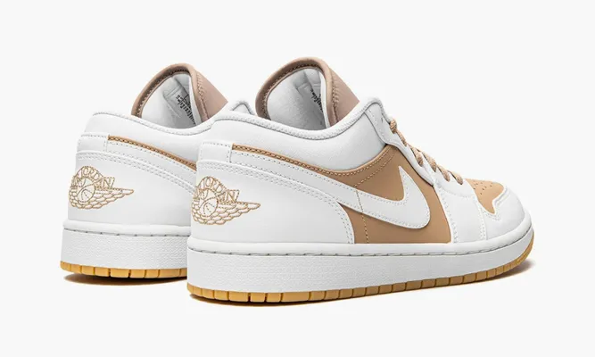 Кроссовки Air Jordan 1 Low «Hemp White» бежевый