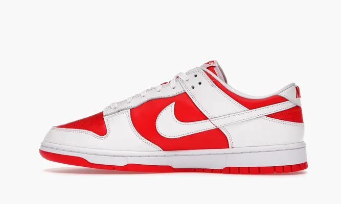 Кроссовки Nike Dunk Low «Championship Red» красный,белый