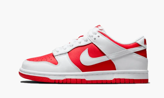 Кроссовки Nike Dunk Low GS «Championship Red» белый,красный