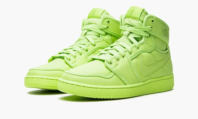 Кроссовки Air Jordan 1 Retro Ajko WMNS «Billie Eilish Ghost Green» зеленый