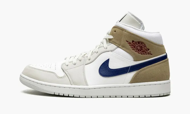 Кроссовки Air Jordan 1 Mid «Tan Suede» бежевый