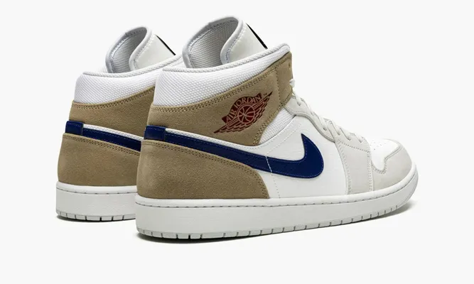Кроссовки Air Jordan 1 Mid «Tan Suede» бежевый