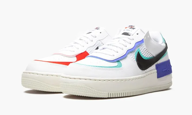 Кроссовки Nike Air Force 1 Low Shadow WMNS «White / Multicolor» белый