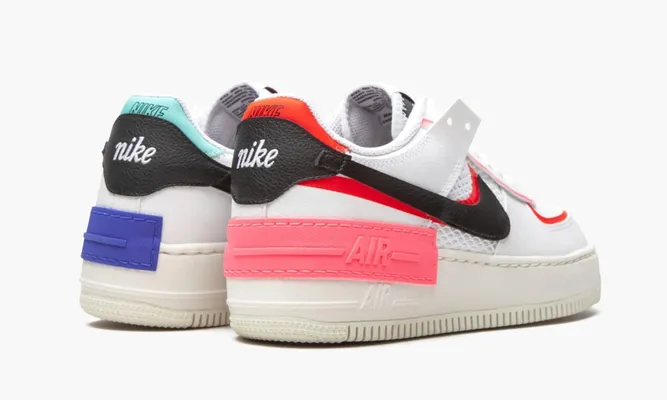 Кроссовки Nike Air Force 1 Low Shadow WMNS «White / Multicolor» белый