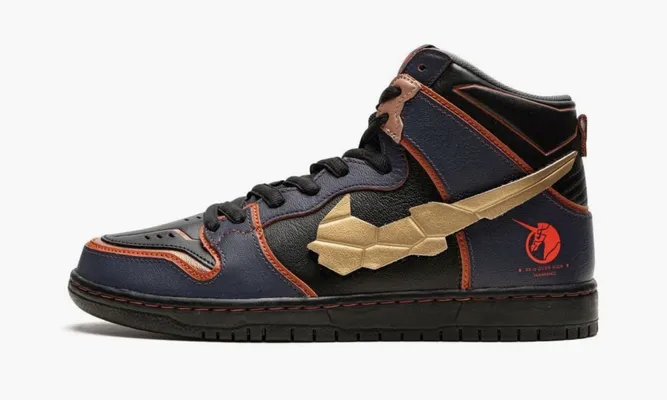 Кроссовки Nike SB Dunk High «Rx-0 Unicorn Gundam 02 Banshee» синий