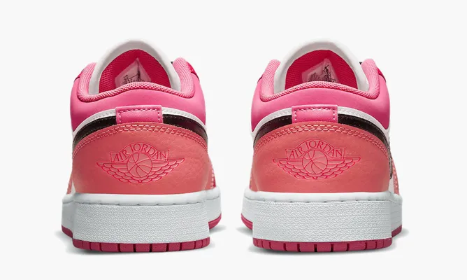 Кроссовки Air Jordan 1 Low GS «Pink Red» розовый