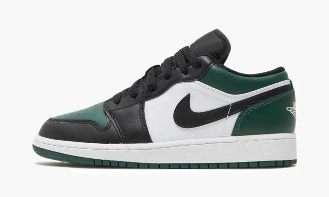 Кроссовки Air Jordan 1 Low GS «Green Toe» зеленый