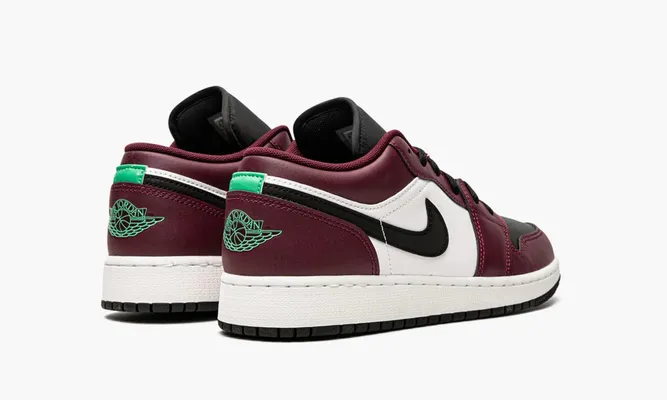 Кроссовки Air Jordan 1 Low GS «Dark Beetroot Roma Green» фиолетовый