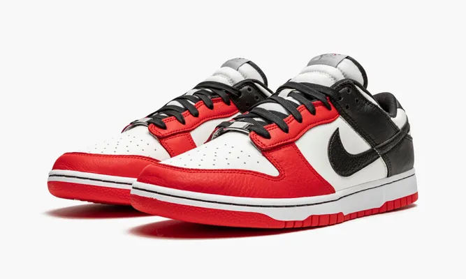 Кроссовки Nike Dunk Low Emb Nba «Chicago» белый,красный
