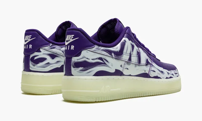 Кроссовки Nike Air Force 1 Low «Purple Skeleton» фиолетовый