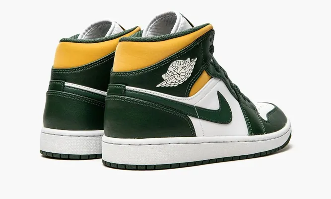 Кроссовки Air Jordan 1 Mid «Sonics» зеленый